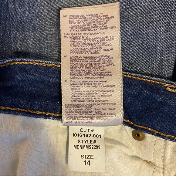 NYDJ Marilyn Straight LIFTXTUCK Technology Jeans Women Size 14 - Picture 9 of 10